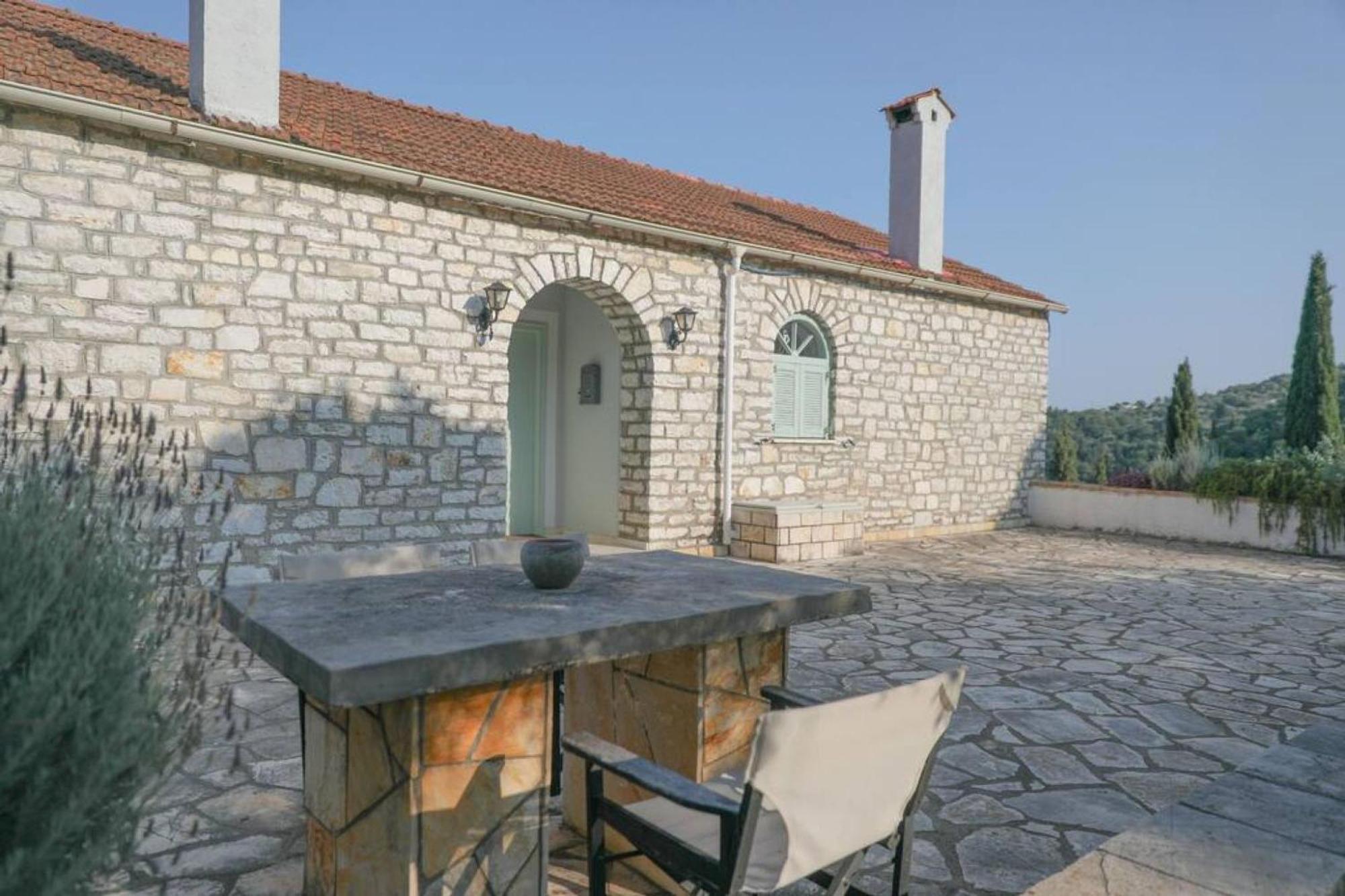 Sinies Stone Cottage - Ne Corfu Agnitsini Bagian luar foto