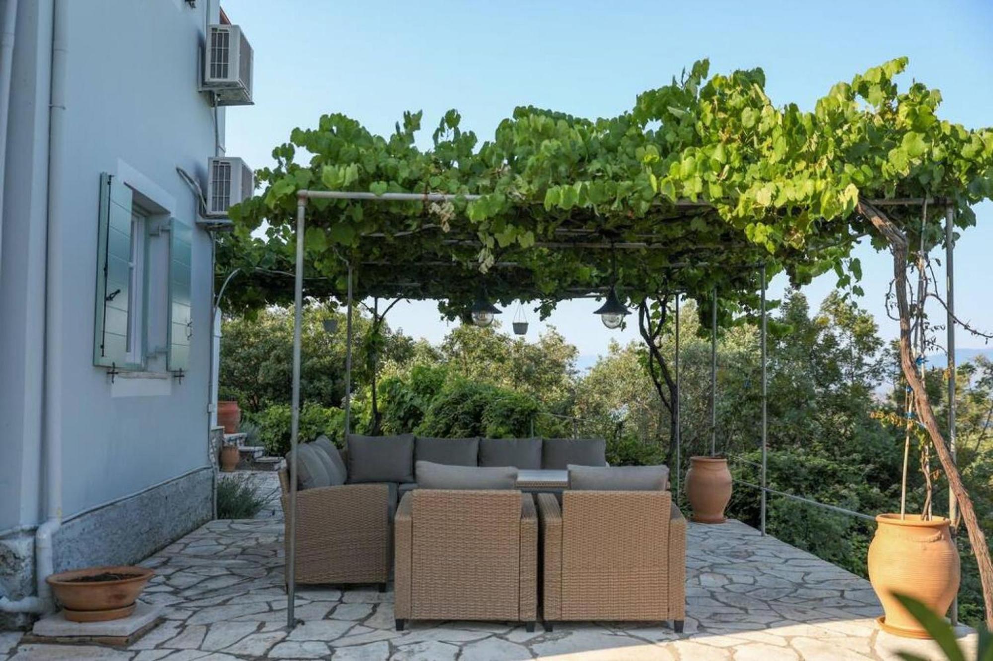 Sinies Stone Cottage - Ne Corfu Agnitsini Bagian luar foto