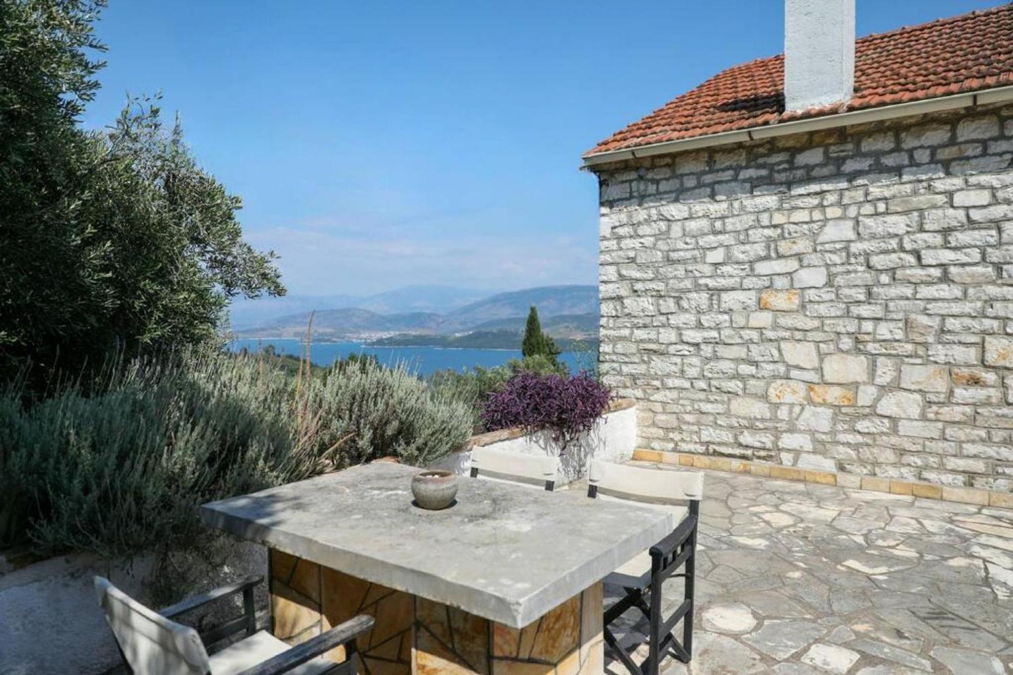 Sinies Stone Cottage - Ne Corfu Agnitsini Bagian luar foto