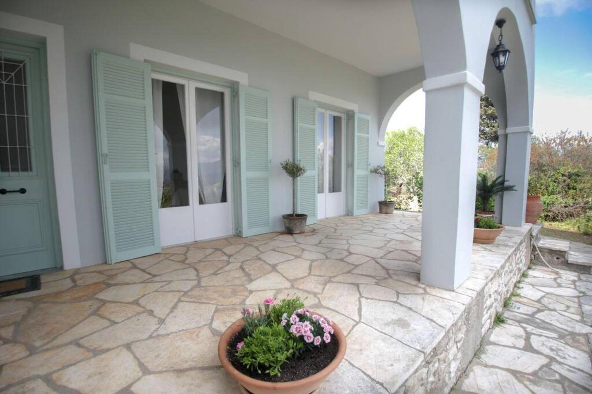 Sinies Stone Cottage - Ne Corfu Agnitsini Bagian luar foto
