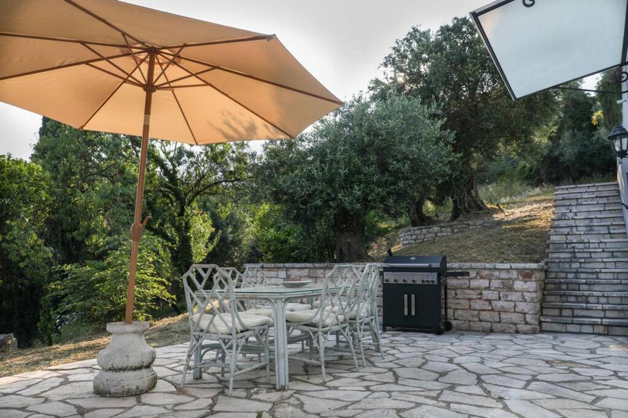 Sinies Stone Cottage - Ne Corfu Agnitsini Bagian luar foto