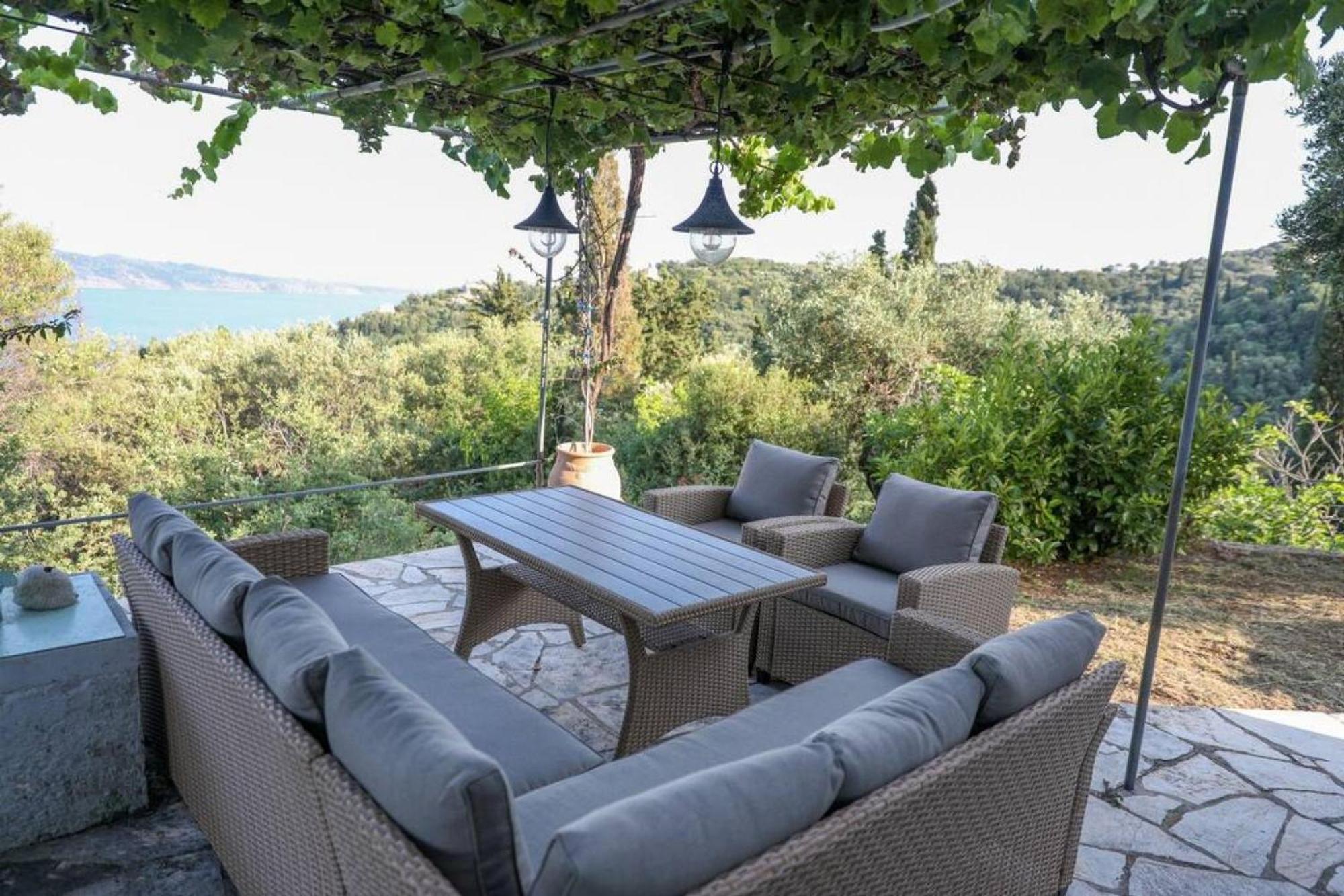 Sinies Stone Cottage - Ne Corfu Agnitsini Bagian luar foto